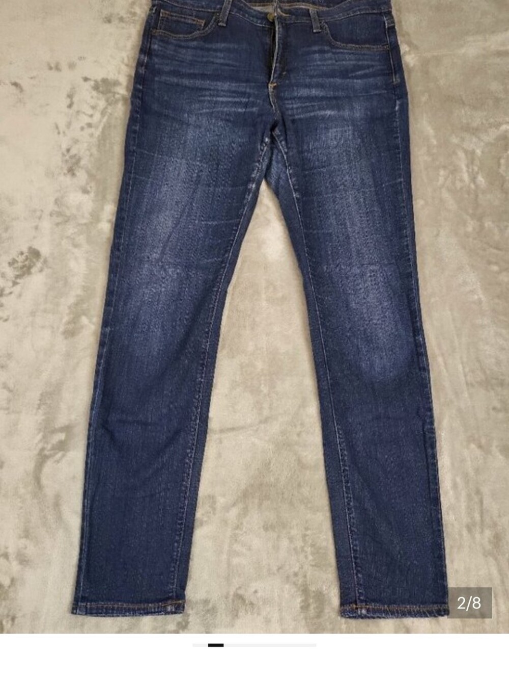 SPANX The Slim-X Skinny Jeans Women's Size 32 Dark Wash Stretch Shaping Denim